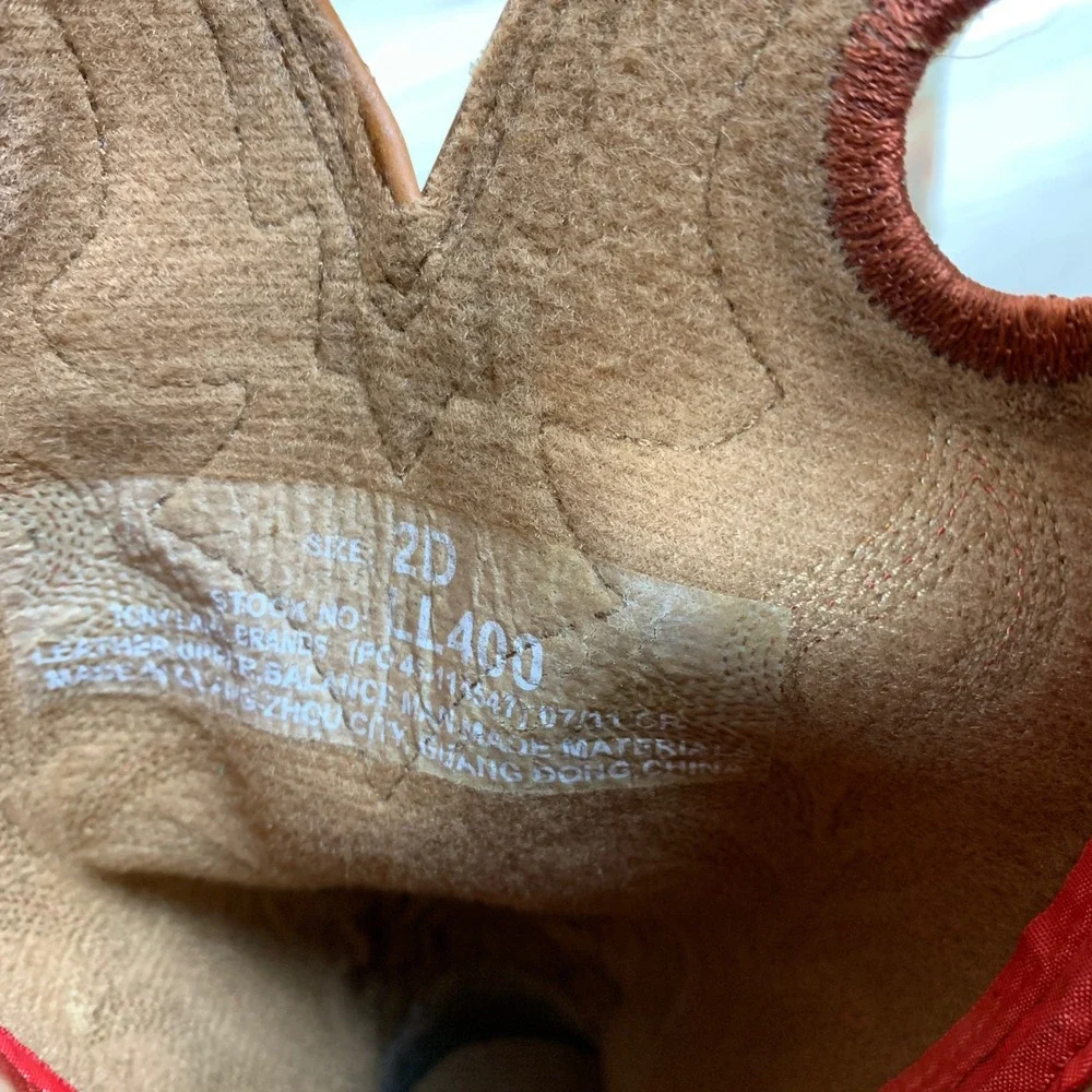Tony Lama‎ 3R Western Boots Kids 2D Tan Cream LL400 Square Toe Cowboy Boots